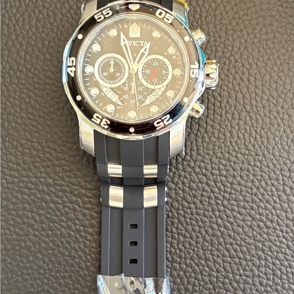 Invicta Pro Diver SCUBA Men's Watch with Hard Case - 48mm, Steel, Black (6977) - Picture 5 of 8